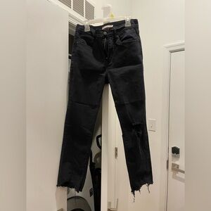 Black Distressed Jeans